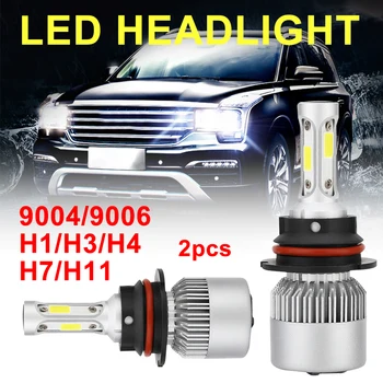 H4 H7 LED Žiarovky Svetlometu 8000LM Auto LED Žiarovka H1 H3 H11 9004 9006 HB1 HB4 HB2 6000K-Biele Vodotesný IP68 Lampa Auto Príslušenstvo