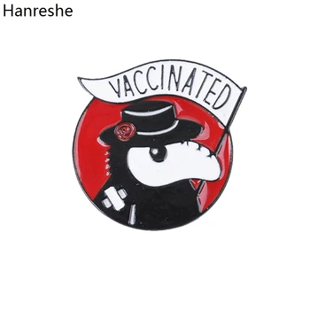 Hanreshe Cartoon Mor Lekár Očkované Brošňa Kolíky Smalt Klope Batohu Odznak Lekárske Šperky, Darček pre Lekár, zdravotná Sestra