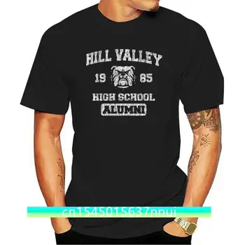 Hill Valley 1985 Zábavné Klasické Späť Budúcnosť Vysokej Škole v Kalifornii Retro 80. rokov, 90s Film Humor Pánske Tričko