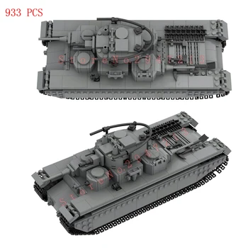 horúce druhej svetovej vojny vojenské vozidlá Sovietskej Armády Únie T-35 Ťažký Tank Bitke pri Moskve vojny model Stavebné Bloky zbraň tehly hračky darček