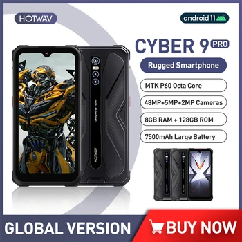 HOTWAV Cyber 9 Pro Robustný Smartphone Heliograf P60 8GB 128 GB Mobilné Telefónne 6.3