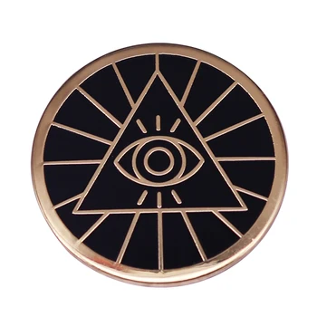 Illuminati Všetko Vidí Oko Brošňa Tajomnú Silu Tento starobylý Symbol Moci