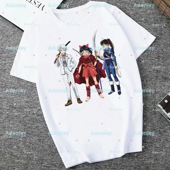 Inuyasha Harajuku Štýl Grafiky Topy Kawaii Žena T-shirt,Drop Ship Košele pre Ženy
