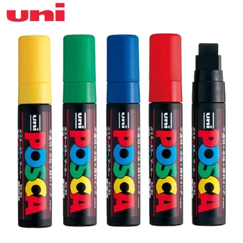 Japonsko Uni Paint Marker Pero-Extra Široké Umenie Tvorcovia Tip-15 mm 8 farieb k dispozícii rotulador Posca PC-17K 1Pcs