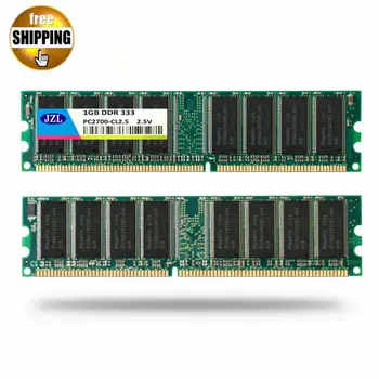 JZL Memoria PC-2700 DDR 333MHz / PC2700 DDR333 / DDR1 333 MHz DDR333MHz 1GB LC2.5 184PIN Non-ECC 2.5 V Stolnom PC DIMM Pamäte RAM