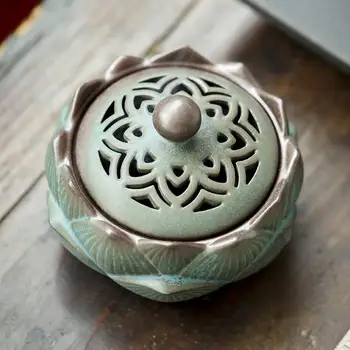 Keramické Kadidlo Horák Feng Shui Lotus Zen Kadidlo Cievka Držiteľ Lopatku pre Aromaterapiu Čajový Dom Meditácie Stolné Dekorácie
