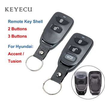 Keyecu Plášťa 2 / 3 Tlačidlá Diaľkového Kľúča Vozidla puzdro pre Hyundai Tucson Prízvuk Santa Fe 2005 2006 2007 2008 2009