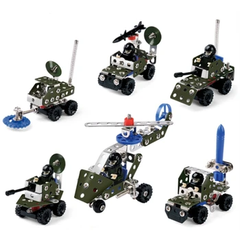 Kovové montáž a demontáž model Vojenskej zliatiny lietadla vojny vlk tím matica zmes hračka pre deti, chlapcov deti