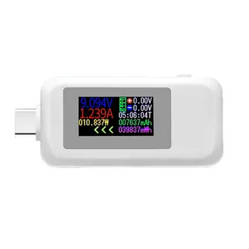 KWS-1902C Typ-C Farebný Displej USB Tester Aktuálne Napätie Monitor Napájania Mobilného Batérie Banka Nabíjačku Detektor 16FA