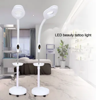 LED Studené Svetlo Lampy Tetovanie Obočia, Tetovanie Zväčšenie Krásu Nechtov 16X Zväčšenie Shadowless Lampa Salón Krásy Poschodí Lampa