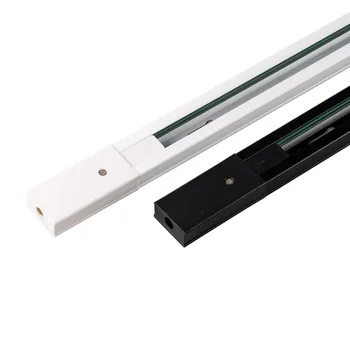 LED track light rail 0,5 M 1M black white aluminum 2-vodičového systému, trate ľahké univerzálne trať pre spotlight