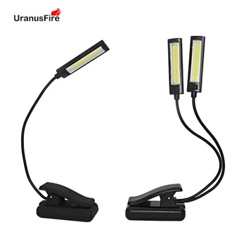 LED USB nabíjateľné čítania knihy svetlo Lampy, Mini Pružný Klip-on postavený v batérie KLASU poznámka Knihu na čítanie Reader Lampa stolná lampa
