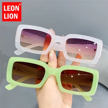 LeonLion Retro Obdĺžnik slnečné Okuliare Ženy 2022 Vintage Malé Okuliare Pre Ženy/Mužov Luxusné Značky Okuliare Ženy UV Ochrany