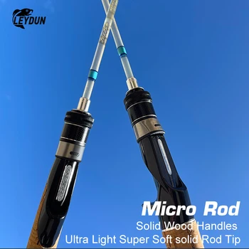 LEYDUN Nové Micro Vyhadzovanie Rybárske Prúty Pevné Tipy MAH 1.29 cm Sklo Rod Ultralight Lákať Pstruh Cestovné Spinning Odlievanie Rybársky Prút