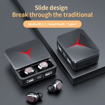 List Dizajn Bluetooth Slúchadlá 5.2 HIFI Kvalite Zvuku Tws Bezdrôtové Slúchadlá Športové Tri Displej Slúchadlá Slúchadlá Hráč