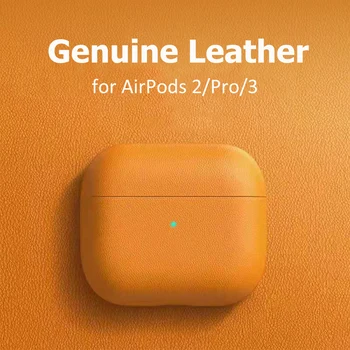 Luxusné Originálne Kožené puzdro pre AirPods 3 100% NAPPA hovädzej kože Prípadoch pre AirPods Pro AirPod 2
