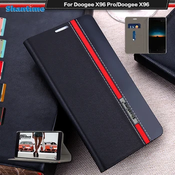 Luxusné PU Kožené puzdro Pre Doogee X96 Pro Flip puzdro Pre Doogee X96 Telefón Prípade Mäkké TPU Silikónové Zadný Kryt