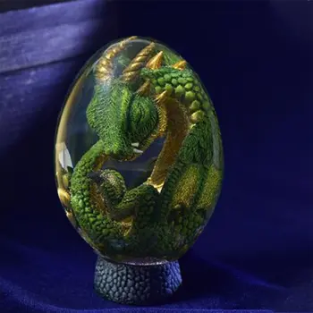 Lávový Drak Dinosaurie Vajcia Krištáľovo Priehľadné Žiariace Živice pre Game of Thrones Hobbit Harry Potter Suvenír Ornament Plavidlá Dekor