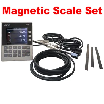 Magnetické Váhy Nastaviť LCD Dro Digitálnym Výstupom S35 Auta 3KS 0.01 mm/10U na Mlyn Sústruh CNC Stroje Rýchlu Loď Senzor výrobnú Cenu