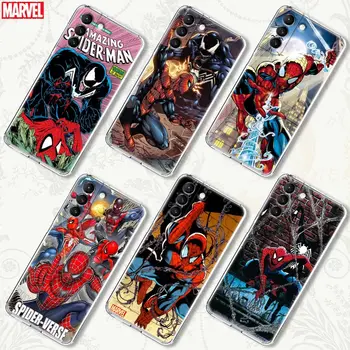 Marvel Jasné, Telefón puzdro Pre Samsung Galaxy S20 S21 FE S10 S9 S22 Plus Ultra S10e Lite Prípade Mäkké Pokrytie Spider-Man Vs Jed Comics