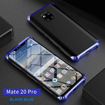 Mate 20 Pro Hliníka Kovové puzdro Na Huawei Mate 20 Pro Armor Mate 20 Pevného PC Funda pre Huawei Mate 20 Pro Shockproof Späť Zahŕňa