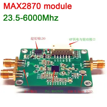 MAX2870 modul RF signál zdroj 23.5-6000Mhz 6Ghz 0,5 PPM vysokou presnosťou, nízkou úrovňou šumu PLL phase locked loop pre HAM rádio Zosilňovač