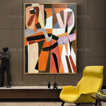 Maľby 100％ Ručne Maľované Plátno Veľké Abstraktné Moderné Nástenné Obrázok Umenia Pre Obývacia Izba Domáce Dekorácie
