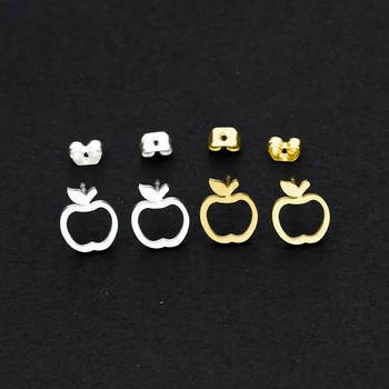 Mini Apple Náušnice Pre Ženy Móda Kórejský Šperky Z Nerezovej Ocele Aloha Ovocie Stud Náušnice Učiteľ Darčeky Bijoux Brincos 2018