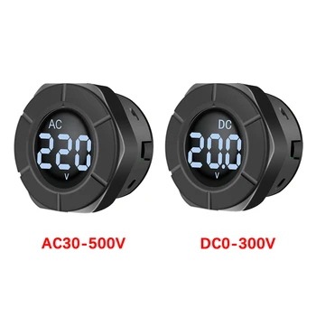 Mini Kolo Digitálny Merač Napätia DC0-300V AC30-500V LED Panel Voltmeter Tester Monitor Auto, Motocykel Voltmeter Volt Panel Meter