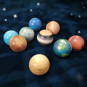 Mini Skoro Vzdelávacie Planéty Loptu Živý Moon Star Svete, Vesmíre, Model Kid Galaxy Poznania, Elastickú Špongia Hračka Darček