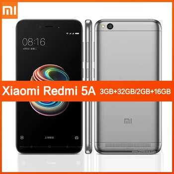 mobilné Xiao Redmi 5A smartphone 3 GB 32 GB Qualcomm MSM8917 Snapdragon 425 Globálna verzia