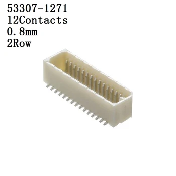 MOLEX-Conector 53307-1271,1671,2071,3071 Konektor, Hlavička, 12 Kontakty, 0.8 mm, 2 Sebou, Plug 10 unids/lote