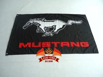 Mustangs Vlajka 3x5 FT 150X90CM Banner 100D Polyester vlajka doprava zadarmo