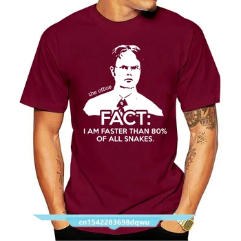 Muži Tričko Úrad TV Show Dwight Skutočnosti Rýchlejšie Ako Hady Funny t-shirt Novinka Tričko Ženy