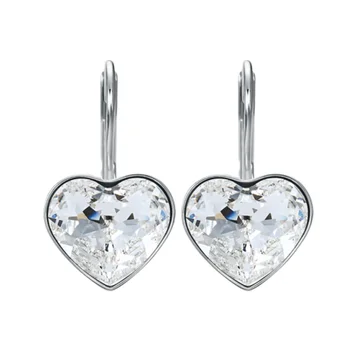 móda srdce bella boucle d'oreille femme vyrobené s Rakúskom crystal pre ženy, svadobné party šperky príslušenstvo bijoux dievča, darček