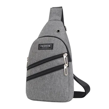 Módne pánske Hrudníka Taška Multi-vrecko Messenger Bag Športová Taška cez Rameno Multi-funkčné Nylon Mäkký Povrch Škole Štýl