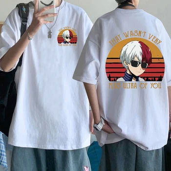 Môj Hrdina Academia T Shirt Mužov Kawaii Lete Anime Grafické Tees Harajuku 90. rokov Tričko Muž