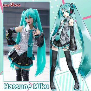 Na Sklade UWOWO Vocaloid HatsuneE Miku Kostým Klasické Pôvodného Projektu Sekai Mikuu Cosplay Kostým