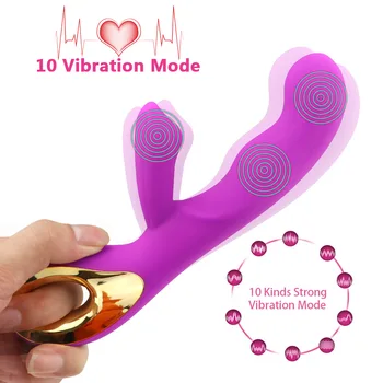 Nabíjanie pomocou pripojenia USB 10 Rýchlosti G-Spot Vibrátor, Dildo sexuálnu hračku, Vaginálny Vibrátor Klitorálny Masér Žena Masturbator Sexuálne Hračky pre Ženy