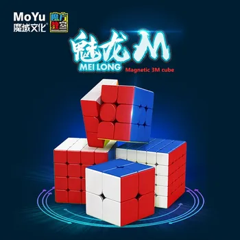 Najnovšie Moyu RS3M 2020 3x3x3 Magnetizmus Magic Cube MoYu Meilong Magnetické cube 3M Puzzle cubo magico 3x3 Magnetizmus kocky, Puzzle, Hračky
