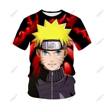 Naruto T shirt Deti Oblečenie Chlapec Dievča Deti Letné tričká 3D Tlače v Pohode Šaty, Topy Japonsko Kreslené Anime Tees Košele, Topy