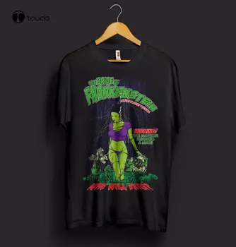 Nevesta Frankenstein T Shirt Halloween Horor Upír Nosferatu Monster Tee Tričko unisex