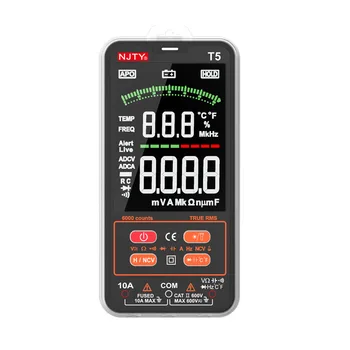 NJTY NOVEJ Generácie 6000Counts Digitálny Multimeter Ture RMS AC DC NCV Prúd Napätie Kapacita Teplota Tester Smart Meter