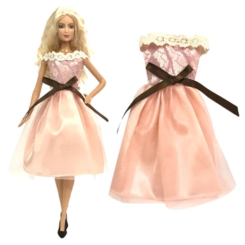 NK 1 Ks Bežné Dizajn Šaty Pre 1/6 Doll Oblečenie Čipky Sukne Strany na Denné Nosenie, Oblečenie pre Bábiku Barbie Príslušenstvo Hračky
