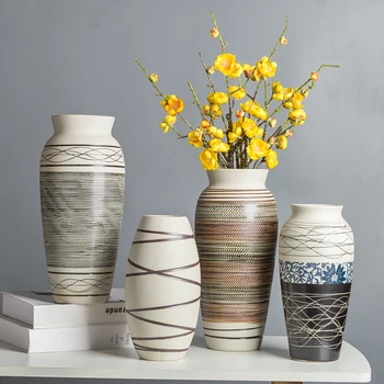 Nordic Keramická Váza, Obývacia Izba Dekorácie, Ozdoby Moderné vázy, dekorácie home design