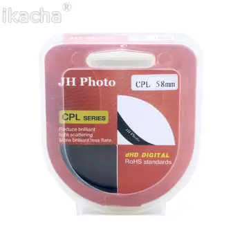 Nové 37 43 46 49 52 55 58 62 67 72 77mm Ultra Slim CPL Filter Kruhové Polarizačné Polarizer Pre Canon Pre Sony Pre Nikon