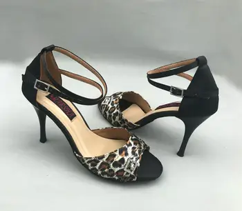 Nové Fashionl pohodlné dámske latinské tanečné topánky sála salsa topánky tango topánky strany topánky s krištáľovo pracky 6245BL