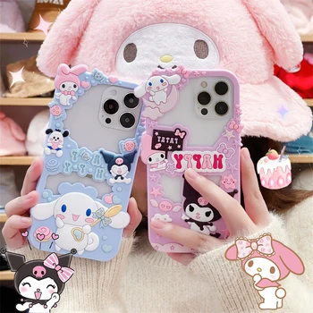 Nové Kawaii Kuromi Cinnamoroll Mobilný Telefón Prípade Sanrio iPhone 14 13 12 11 Plus Pro Max Ochranný plášť Dievčatá Vianočné Darčeky