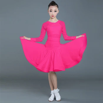 Nové latinské Tanečné Šaty Pre Dievčatá Dieťa Salsa Tango Spoločenský Tanec Šaty, Kostým Súťaž Deti Tanečnej Praxi Oblečenie SL2328