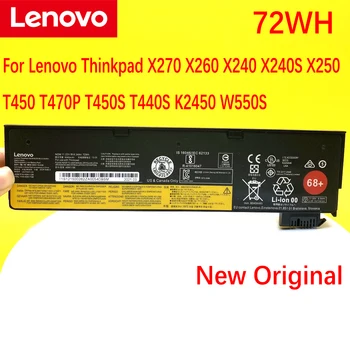 NOVÉ Originálne Batérie Pre Lenovo Thinkpad X270 X260 X240 X240S X250 T450 T470P T450S T440S K2450 W550S 45N1136 45N1738 68+72WH